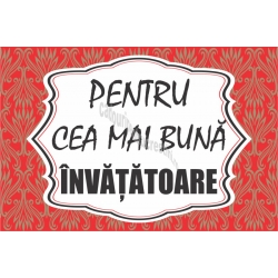 Magnet personalizat, Pentru cea mai buna Invatatoare!